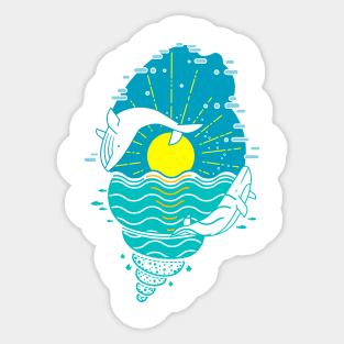 The call of the sea Sticker